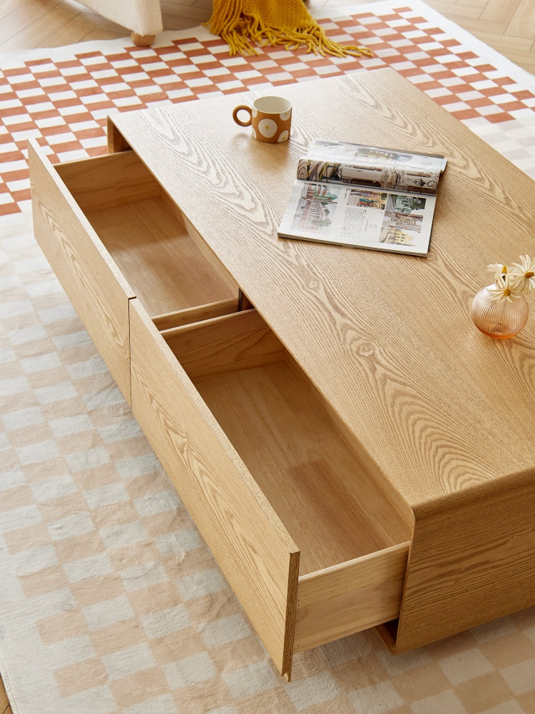 handmade solid oak coffee table, solid oak coffee table