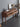 mesas de console de nogueira, mesa de console contemporânea de madeira de nogueira