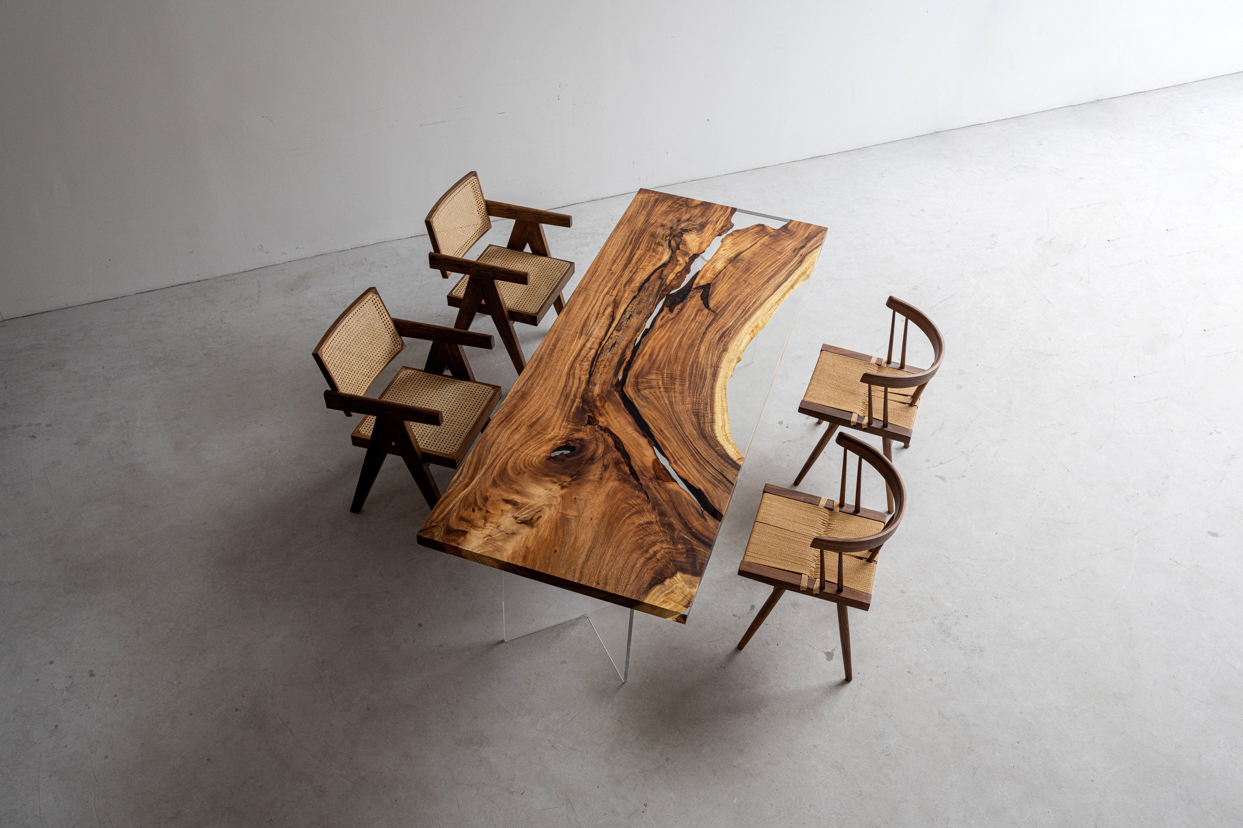 エポキシ樹脂木製テーブル、エポキシ樹脂川テーブル、エポキシ樹脂コーヒーテーブル