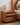Stylish Glass Drawers Cherry Wood Nightstand 