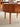 table basse ronde en cerisier massif, table basse moderne en bois de cerisier du milieu du siècle