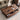Mesa de centro de madeira maciça de nogueira preta ondulada, mesa de centro de nogueira maciça para venda