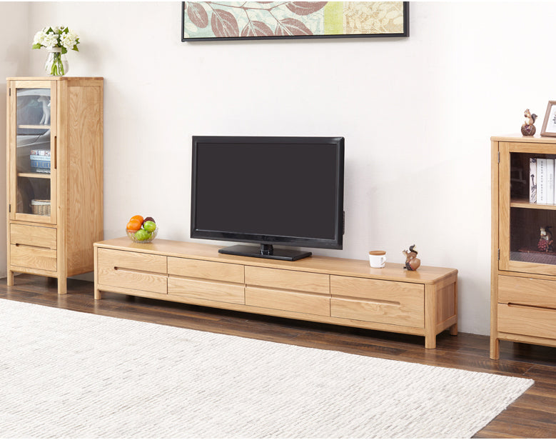 Meuble TV en chêne, meuble TV en chêne, meuble TV en chêne blanc, meubles TV en chêne