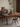 Mesa de comedor moderna de madera maciza de nogal estilo americano