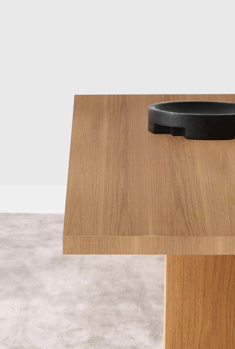 mesa de comedor de madera maciza de roble, pata de mesa de madera de roble completa