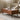 tavolino rustico in legno massello di noce, tavolino in legno massello scuro
