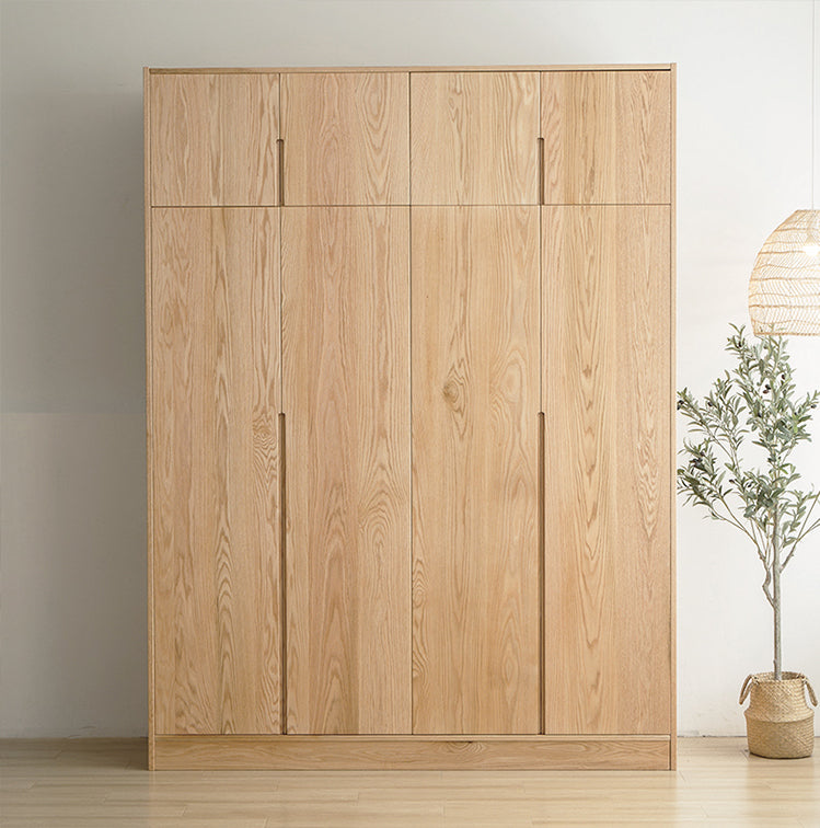 Solid oak 4 door wardrobes, antique oak armoire wardrobe