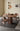 Mesa de comedor redonda de madera maciza de nogal 60, mesa de comedor redonda de madera de nogal oscuro