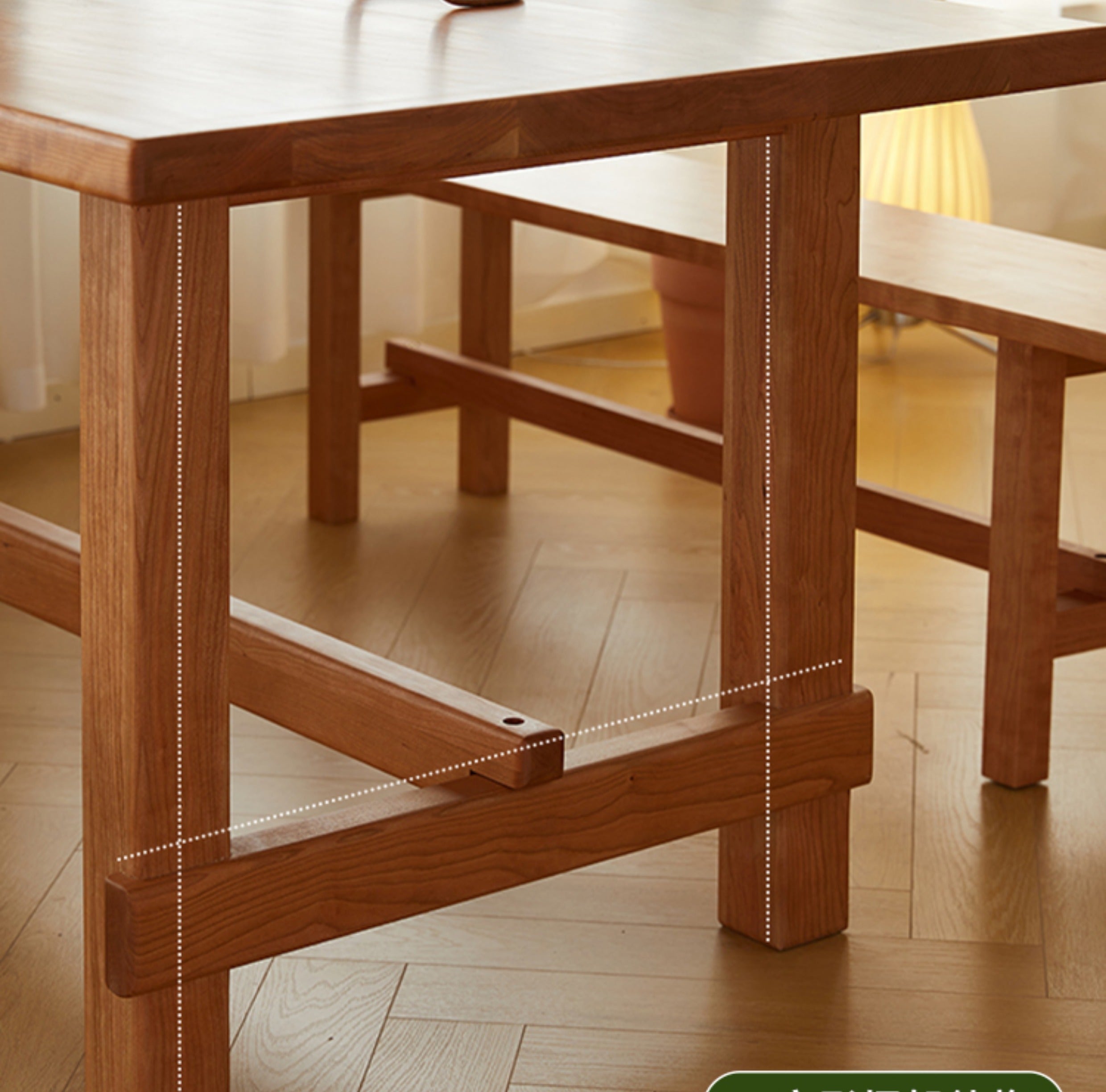Se vende mesa de comedor de madera de cerezo, mesa de comedor rectangular de madera de cerezo