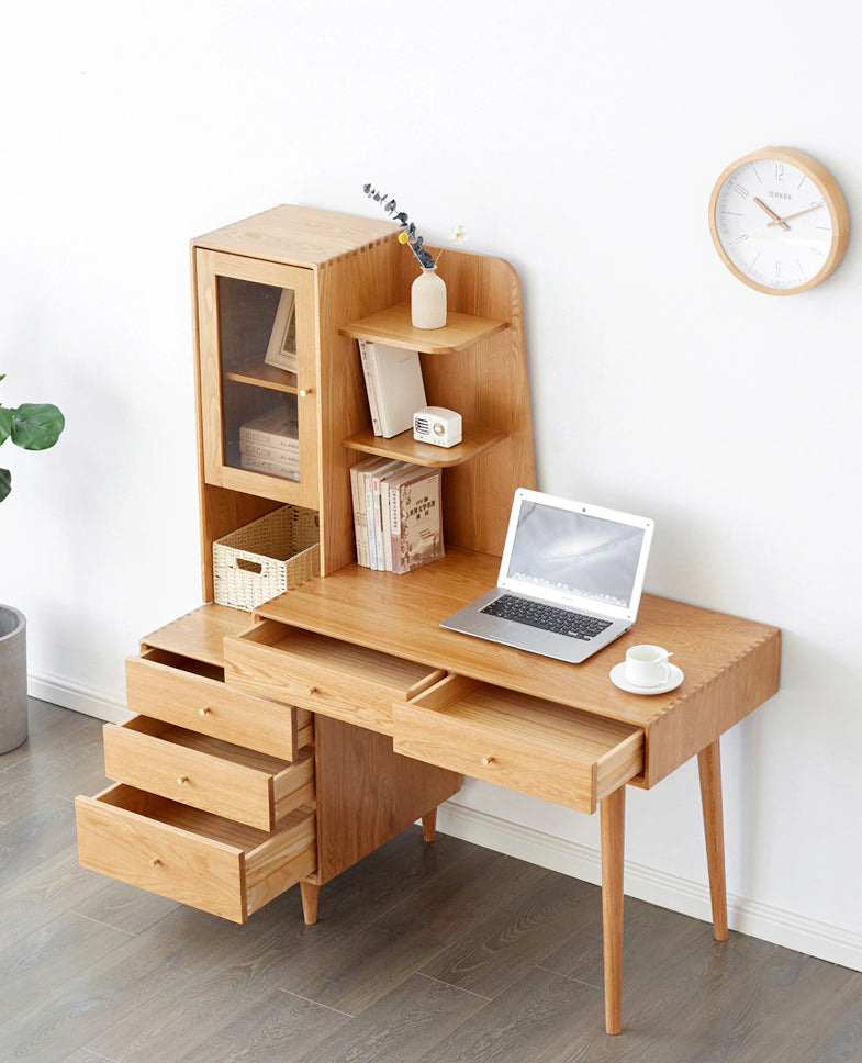 مكتب كبير من خشب البلوط، ومكتب من خشب البلوط الحديث، وأكواخ مكتب من خشب البلوط