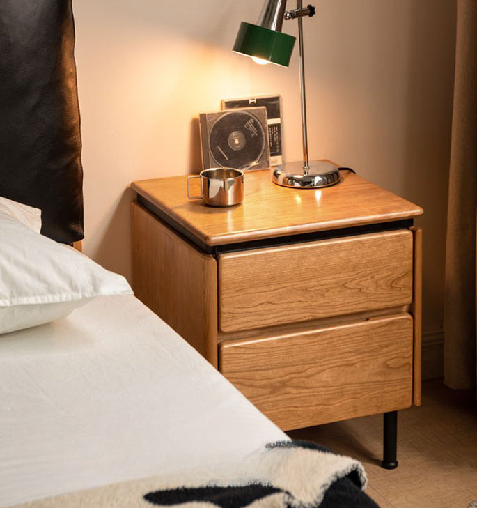 Classic Lines In Balance Cherry Wood Nightstand 