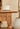 mesa de comedor de madera de cerezo, decoración de mesa de comedor de madera de cerezo