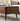 mesa de centro rústica de madera maciza de nogal, mesa de centro de madera maciza oscura