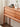 table console antique en bois de cerisier massif, table console en noyer foncé avec tiroirs