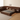 Low Loft modern walnut platform bed with low profile design and integrated floating nightstands, made to order.