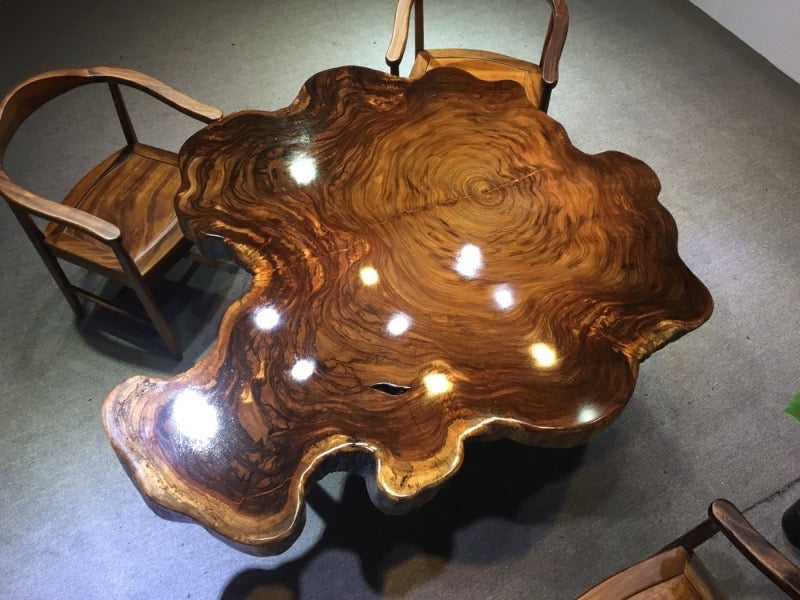 丸い木のコーヒーテーブル、丸い木のコーヒーテーブル、丸い木のダイニングテーブル