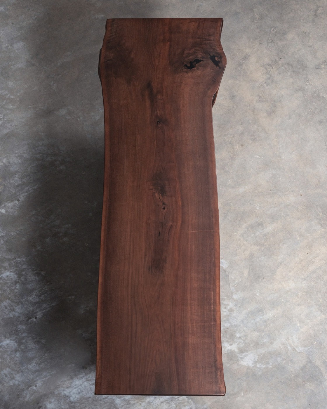Tableros de mesa de losas de madera, losa de nogal americano, mesa de losa de nogal negro