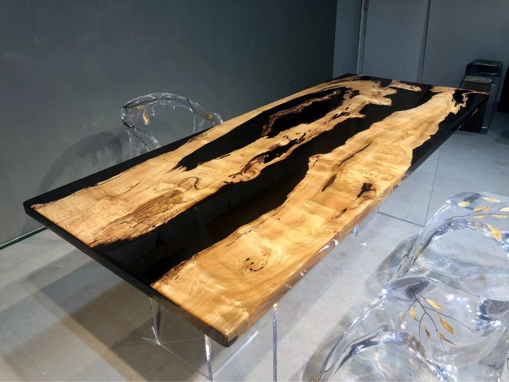 Glow epoxy resin table, river table epoxy resin ,Epoxy resin table for sale