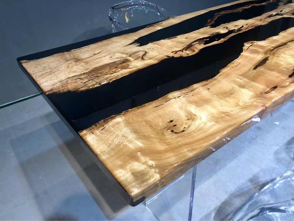 Glow epoxy resin table, river table epoxy resin ,Epoxy resin table for sale