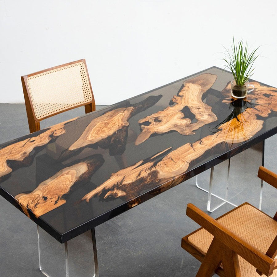 طاولة راتنجات الايبوكسي، سطح طاولة راتنجات الايبوكسي الشفاف، طاولة راتنجات الايبوكسي