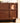 Stylish Cross Design Walnut Wood Nightstand