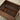 Voyage Black Walnut Wood Nightstand with Glass Top 