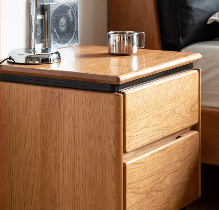 Classic Lines In Balance Cherry Wood Nightstand 