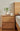 Clean Lines White Oak Wood Bedside Table 