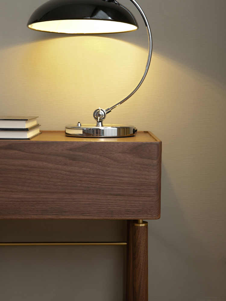 Art Deco Black Walnut Wood Night Table