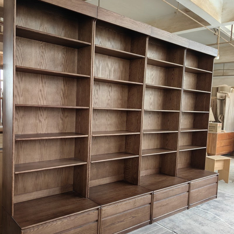 big walnut bookcase,big oak bookcase