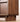 Stylish Cross Design Walnut Wood Nightstand 