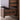 Made to order Bespoke black walnut wood bedside table with three drawers, showcasing a sleek and modern design.