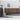 Modern waveform panel black walnut wood TV stand by Dark Arts, showcasing sleek, handcrafted design with smooth curves and rich wood grain.
