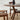 Made-to-order Finesse Dual Layers Black Walnut Wood Round Table by Dovetail Home, showcasing polished black walnut surface and layered design.