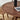 Made-to-order black walnut round table with dual layered design from Dovetail Home, showcasing smooth wood finish and elegant craftsmanship.