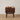 Made to order Eclipse Four High Leg Walnut Wood Bedside Table showing sleek wooden surface and modern design.