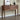 Made to order black walnut wood console table with sleek blinds design by Elexa, featuring a modern, minimalist style.