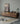 Made to order Fable solid walnut wood TV stand with mountain design, showcasing smooth finish and modern craftsmanship.