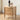 Handcrafted white oak wood end table with two drawers, made to order, showcasing smooth finish and sturdy design.