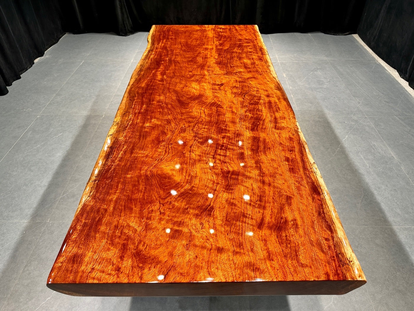 Africa Bubinga Slab Table, Live Edge Table - SlabstudioHongKong