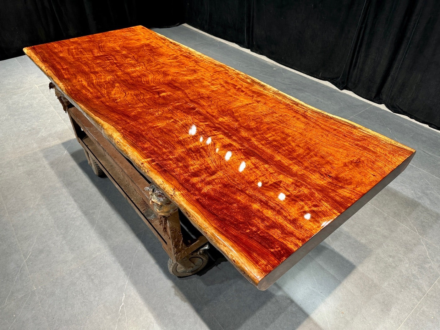 Africa Bubinga Slab Table, Live Edge Table - SlabstudioHongKong