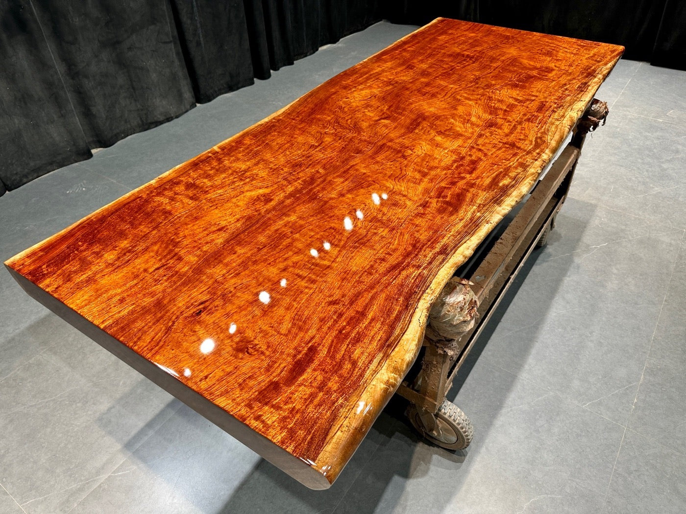 Africa Bubinga Slab Table, Live Edge Table - SlabstudioHongKong