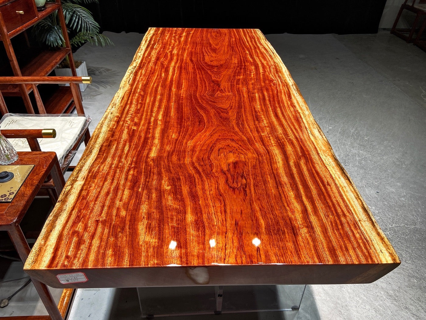 Africa Bubinga Table, Kitchen Table, Resin Table - SlabstudioHongKong