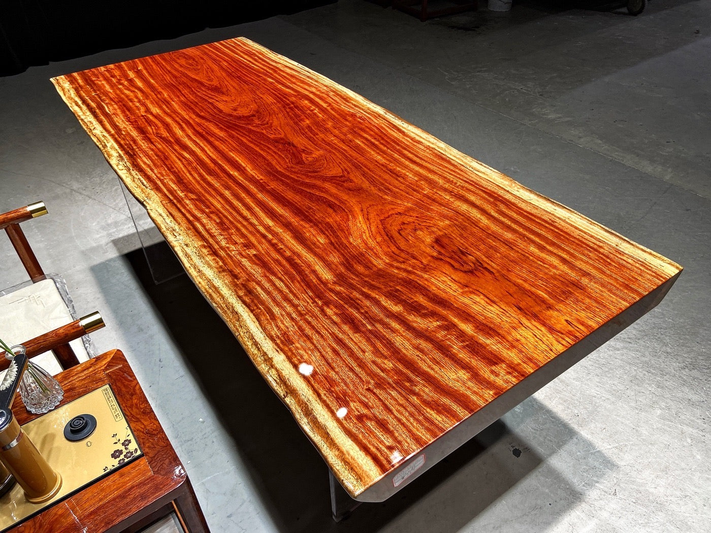 Africa Bubinga Table, Kitchen Table, Resin Table - SlabstudioHongKong