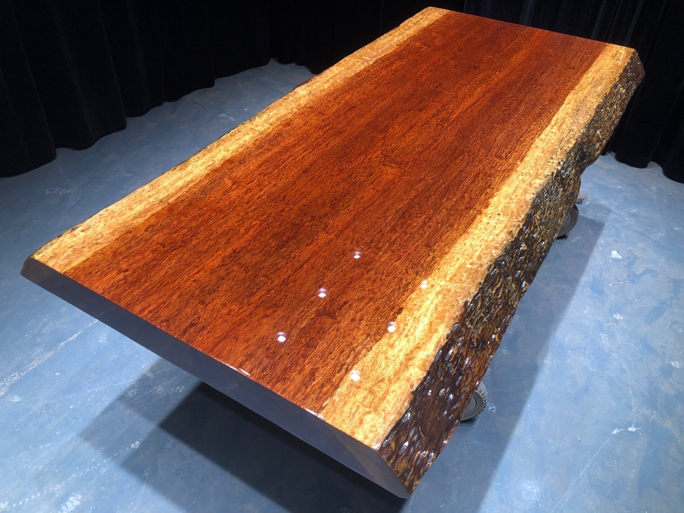 Bubinga Table, Kitchen Table, One Piece Table, Africa Bubinga Wood - SlabstudioHongKong