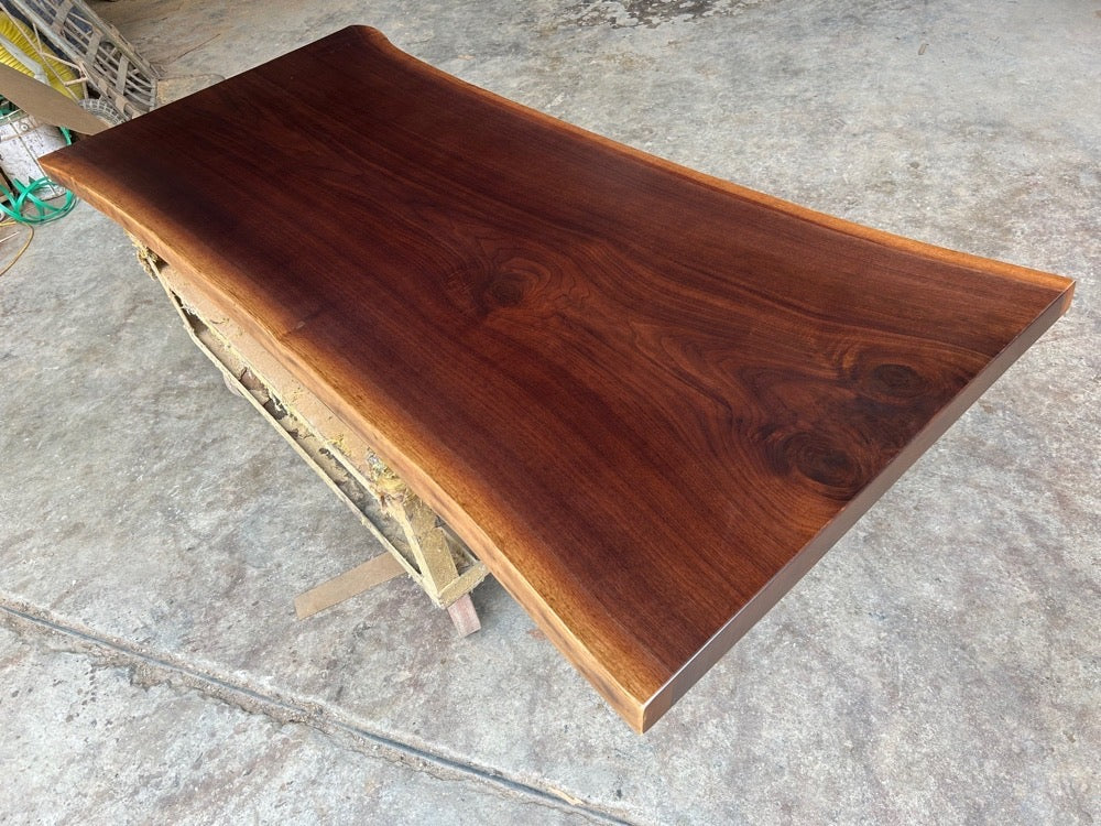 Black Walnut Table, Live Edge Kitchen Table, Black Walnut Dining Table - SlabstudioHongKong