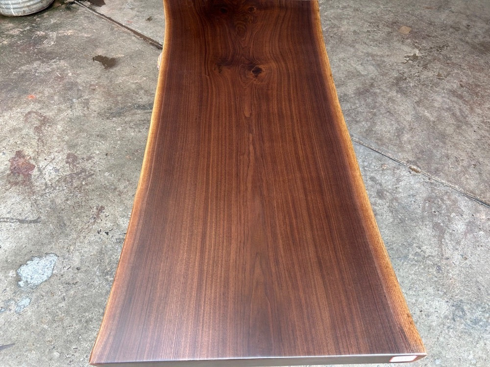 Solid black Walnut slab, Live Edge Kitchen Table, Black Walnut Dine Table - SlabstudioHongKong