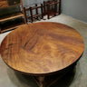 antique wood round table, raw wood round table, solid wood round table tops - SlabstudioHongKong