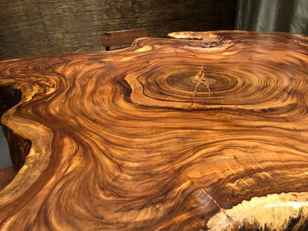 large live edge round dining table, live edge dining table round - SlabstudioHongKong