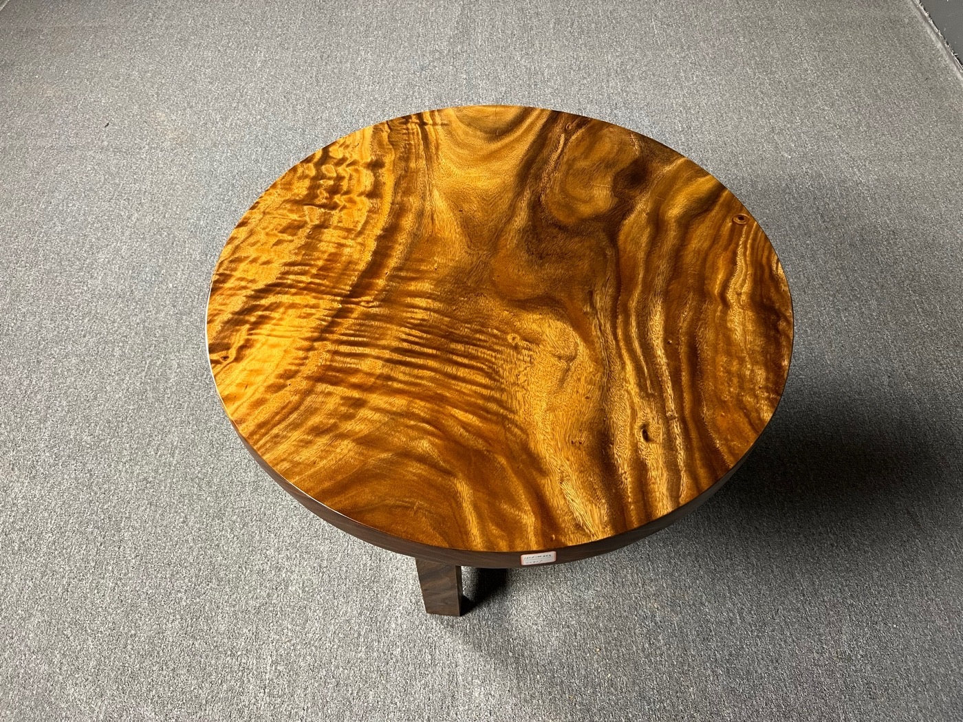 modern wood round table, real wood round table, wood round table for 6, wood round table top unfinished - SlabstudioHongKong
